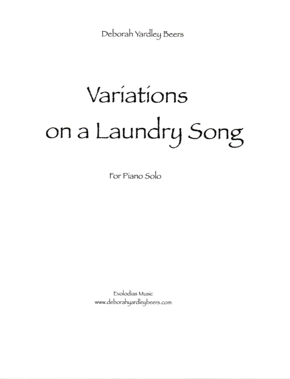 Variations on a Laundry Song